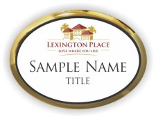 (image for) Lexington Place Oval Executive Gold badge