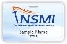 (image for) The National Sports Medicine Institute ID Horizontal badge