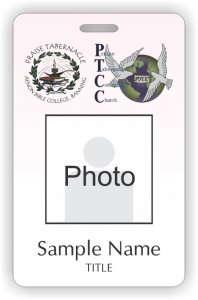 (image for) Aenon Bible College Photo ID Vertical badge