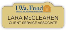 (image for) UVa Fund Shaped Gold badge