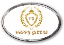 (image for) Happy Givers Oval Prestige Polished badge