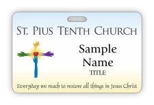 (image for) St. Pius Tenth Church ID Horizontal badge
