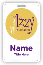 (image for) The Izzy Foundation Vertical ID badge