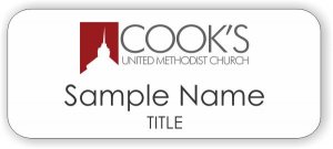 (image for) Cook\'s United Methodist Church Standard White badge