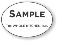 (image for) The WHOLE KITCHEN, Inc. Oval White badge