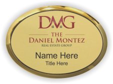 (image for) The Daniel Montez Real Estate Group Oval Executive Gold badge