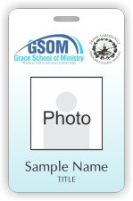 (image for) Aenon Bible College Photo ID Vertical badge