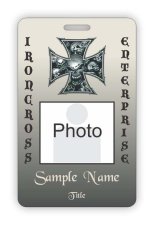 (image for) Ironcross Enterprises Photo ID Vertical badge
