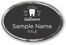 (image for) SmilesRForever.com Oval Prestige Polished badge