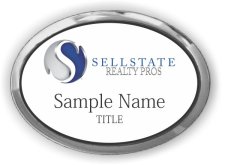 (image for) Sellstate Realty Pros Oval Executive Silver badge