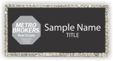 (image for) Metro Brokers Bling Silver Other badge