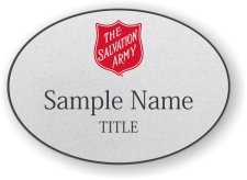 (image for) The Salvation Army Oval Silver badge