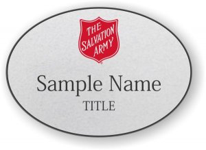 (image for) The Salvation Army Oval Silver badge