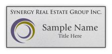 (image for) Synergy Real Estate Group Inc. Standard Silver Square Corner badge