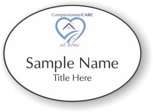 (image for) Compassionate Care at Home Oval White badge