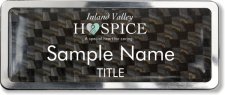 (image for) Inland Valley Hospice Prestige Polished Carbon badge