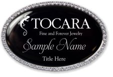 (image for) Tocara Jewelry Oval Bling Silver Other badge