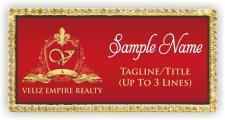 (image for) Veliz Empire Realty Bling Gold and Warm Red badge