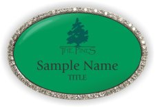 (image for) The Pines Oval Bling Silver Other badge