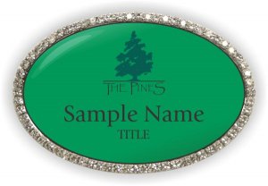 (image for) The Pines Oval Bling Silver Other badge