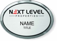 (image for) Next Level Properties Oval Executive Silver badge