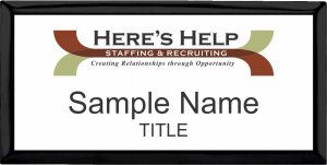 (image for) Here\'s Help Staffing Executive Black badge