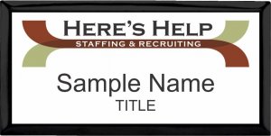 (image for) Here\'s Help Staffing Executive Black badge