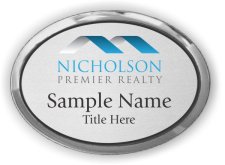 (image for) Nicholson Premier Realty Oval Executive Silver badge
