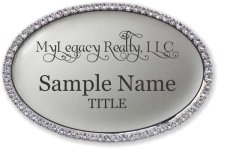 (image for) MyLegacy Realty LLC Oval Bling Silver badge