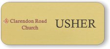 (image for) Clarendon Road Church Gold Usher badge