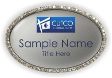 (image for) Cutco Closing Gifts Oval Bling Silver badge