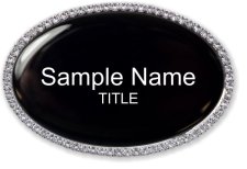 (image for) CES Premier Real Estate Services Oval Bling Silver Other badge