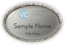 (image for) Weichert Realtors - Victoria Carter Team Oval Bling Silver badge