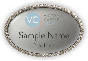 (image for) Weichert Realtors - Victoria Carter Team Oval Bling Silver badge