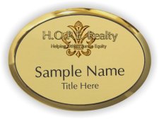 (image for) H.O.P.E. Realty Solutions Oval Executive Gold badge
