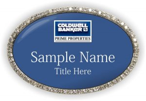 (image for) Coldwell Banker Prime Properties Oval Bling Silver Other badge