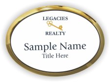 (image for) Legacies Realty Oval Executive Gold badge