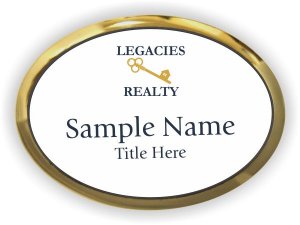 (image for) Legacies Realty Oval Executive Gold badge