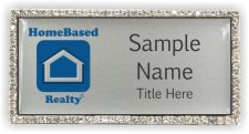 (image for) HomeBased Realty Bling Silver badge