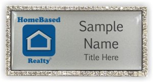 (image for) HomeBased Realty Bling Silver badge