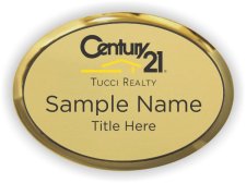(image for) Century 21 - Tucci Realty Oval Executive Gold badge