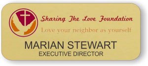 (image for) Sharing the Love Gold Round Corners badge