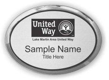 (image for) Lake Martin Area United Way Oval Executive Silver badge