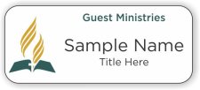 (image for) Seventh-day Adventist Guest Ministries Standard White badge