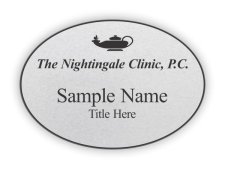 (image for) The Nightingale Clinic, P.C. Oval Silver badge