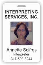 (image for) Interpreting Services,Inc Photo Id - Vertical badge