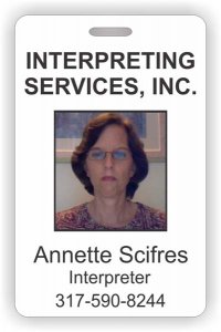 (image for) Interpreting Services,Inc Photo Id - Vertical badge