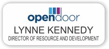 (image for) Open Door Clinic White Rounded Corners badge