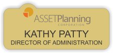 (image for) Asset Planning Corporation Shaped Gold badge