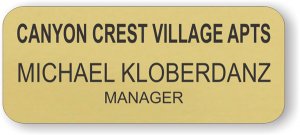 (image for) Canyon Crest Village Apts Gold Round Corners badge